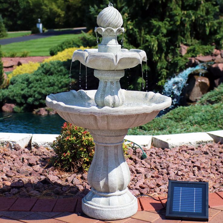 Solar Powered Garden Fountains