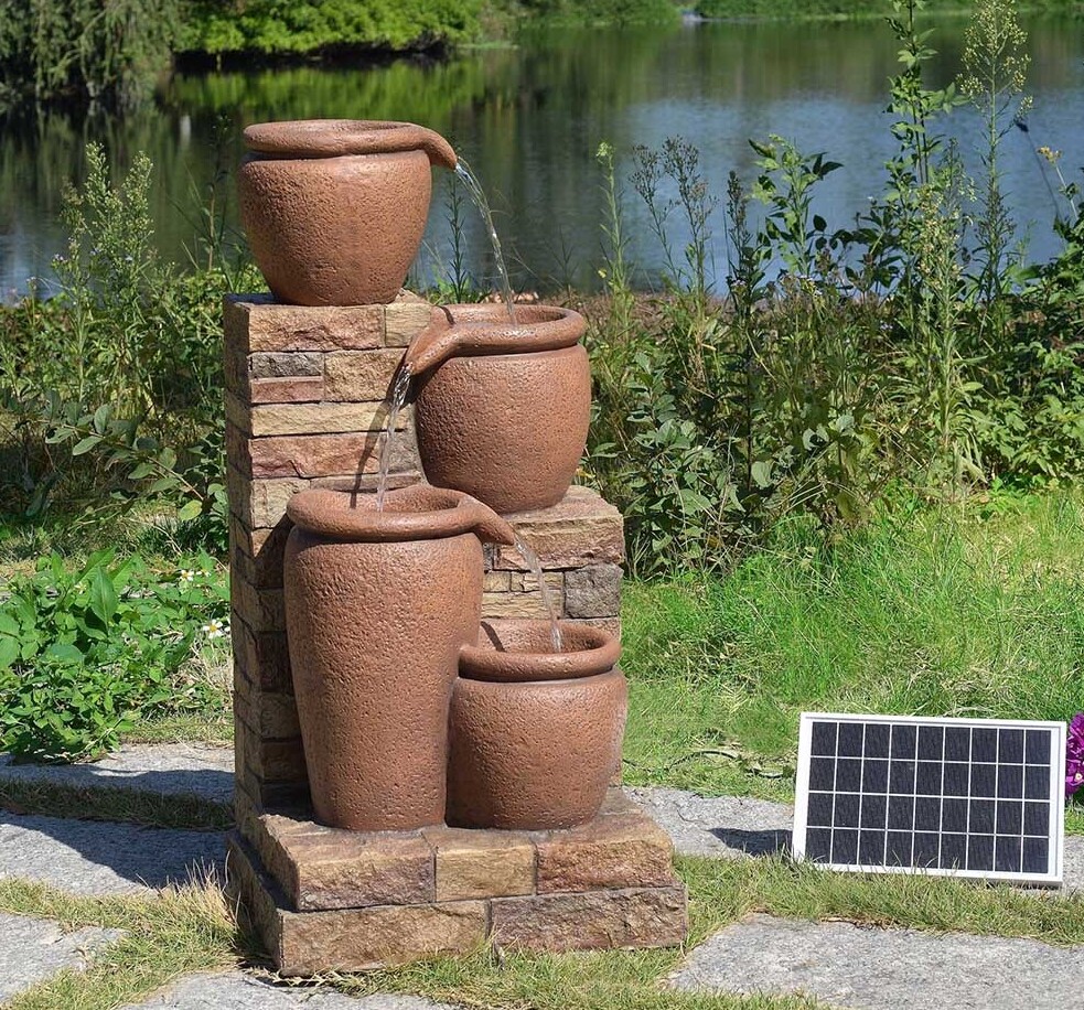 Solar Powered Garden Fountains